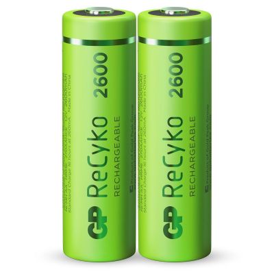 Oplaadbare batterij | 2 ReCyko, 2600 mAh | GP Batteries - GP Batteries