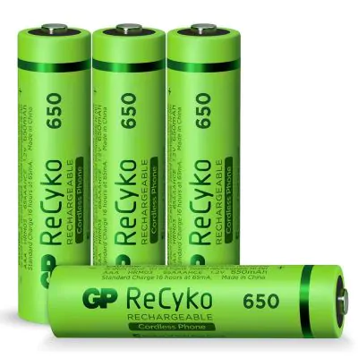 stijl Alsjeblieft kijk Botanist Oplaadbare batterijen AAA | 4 ReCyko, 650 mAh | GP Batteries - GP Batteries