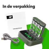 Batterijlader B421 | Docking| AA en AAA, laadtijd 6 uur | GP Batteries - GP Batteries