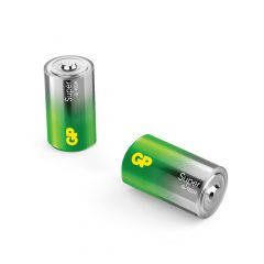 D batterij GP Alkaline Super 1,5V 2 stuks