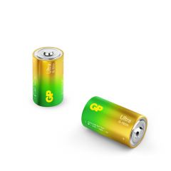 D batterij GP Alkaline Ultra 1,5V 2 stuks