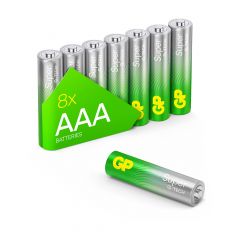 AAA batterij GP Alkaline Super 1,5V 8 stuks