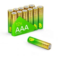 AAA batterij GP Alkaline Ultra 1,5V 12 stuks