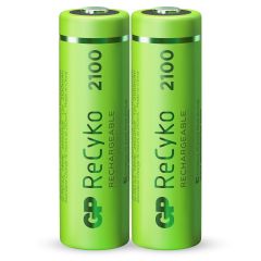 AA batterij Oplaadbaar GP NiMH 2100 mAh ReCyko 1,2V 2 stuks