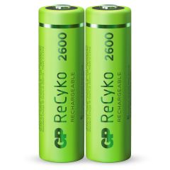 AA batterij Oplaadbaar GP NiMH 2600 mAh ReCyko 1,2V 2 stuks