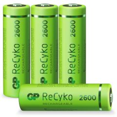 AA batterij Oplaadbaar GP NiMH 2600 mAh ReCyko 1,2V 4 stuks