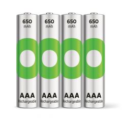 AAA batterij Oplaadbaar GP NiMH 650 mAh RECYKO 1,2V 4 stuks