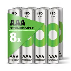 AAA batterij Oplaadbaar GP NiMH 850 mAh RECYKO 1,2V 8 stuks