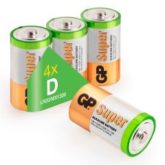 Super Alkaline D - 4 batterijen