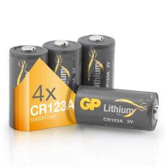 CR123A batterij GP Lithium 4 stuks